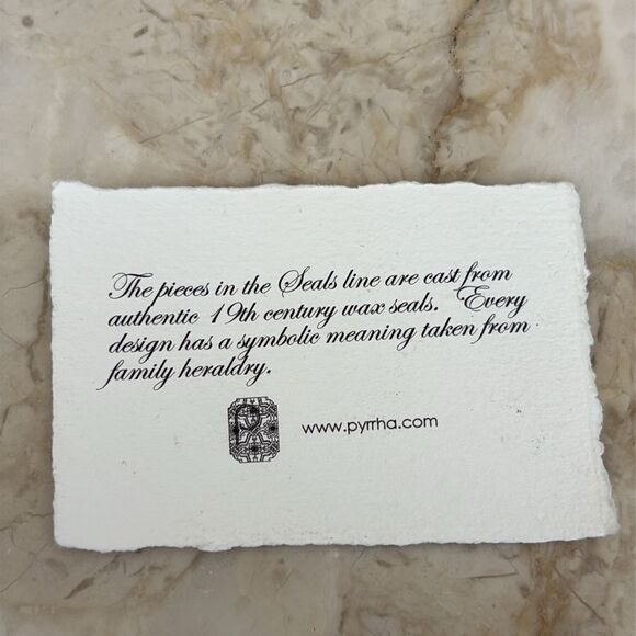 NEW Pyrrha “Neptune” Talisman Rare Retired Bronze & Sterling Silver - Picture 9 of 11